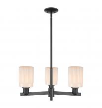 Innovations Lighting 716-3CR-BK-G341 - Hadley - 3 Light - 26 inch - Matte Black - Stem hung - Flush Mount