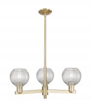Innovations Lighting 716-3CR-CB-G122C-6CL - Athens - 3 Light - 28 inch - Champagne Bronze - Stem hung - Flush Mount