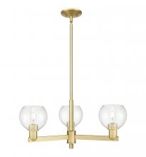 Innovations Lighting 716-3CR-SG-G122-6 - Athens - 3 Light - 28 inch - Satin Gold - Stem hung - Flush Mount