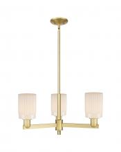 Innovations Lighting 716-3CR-SG-G341 - Hadley - 3 Light - 26 inch - Satin Gold - Stem hung - Flush Mount