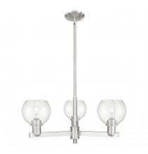 Innovations Lighting 716-3CR-SN-G122-6 - Athens - 3 Light - 28 inch - Satin Nickel - Stem hung - Flush Mount