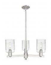 Innovations Lighting 716-3CR-SN-G342 - Hadley - 3 Light - 26 inch - Satin Nickel - Stem hung - Flush Mount