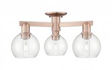 Innovations Lighting 716-3F-AC-G122-6 - Athens - 3 Light - 23 inch - Antique Copper - Semi-Flush Mount