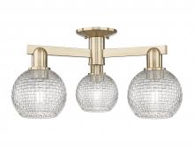 Innovations Lighting 716-3F-CB-G122C-6CL - Athens - 3 Light - 23 inch - Champagne Bronze - Semi-Flush Mount