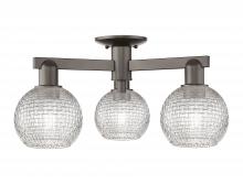 Innovations Lighting 716-3F-OB-G122C-6CL - Athens - 3 Light - 23 inch - Oil Rubbed Bronze - Semi-Flush Mount