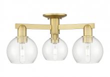 Innovations Lighting 716-3F-SG-G122-6 - Athens - 3 Light - 23 inch - Satin Gold - Semi-Flush Mount