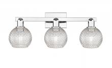 Innovations Lighting 716-3W-PC-G122C-6CL - Athens - 3 Light - 25 inch - Polished Chrome - Bath Vanity Light