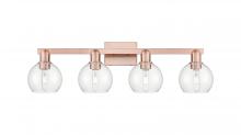 Innovations Lighting 716-4W-AC-G122-6 - Athens - 4 Light - 33 inch - Antique Copper - Bath Vanity Light