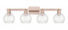 Innovations Lighting 716-4W-AC-G124-6 - Athens - 4 Light - 33 inch - Antique Copper - Bath Vanity Light