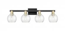 Innovations Lighting 716-4W-BAB-G124-6 - Athens - 4 Light - 33 inch - Black Antique Brass - Bath Vanity Light