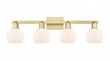 Innovations Lighting 716-4W-SG-G121-6 - Athens - 4 Light - 33 inch - Satin Gold - Bath Vanity Light
