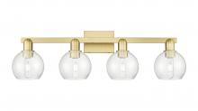 Innovations Lighting 716-4W-SG-G124-6 - Athens - 4 Light - 33 inch - Satin Gold - Bath Vanity Light