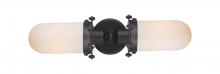 Innovations Lighting 900-2W-BK-CE231-BK-W - Centri - 2 Light - 22 inch - Matte Black - Bath Vanity Light