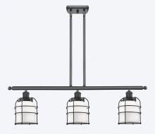Innovations Lighting 916-3I-BK-G51-CE - Bell Cage - 3 Light - 36 inch - Matte Black - Stem Hung - Island Light
