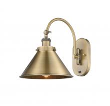 Innovations Lighting 918-1W-BB-M10-BB - Briarcliff - 1 Light - 10 inch - Brushed Brass - Sconce