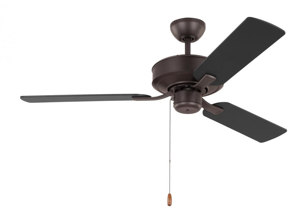 Linden 48'' traditional indoor bronze ceiling fan with reversible motor