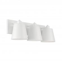 Capital 151331WE - 3-Light Modern Metal Vanity in White