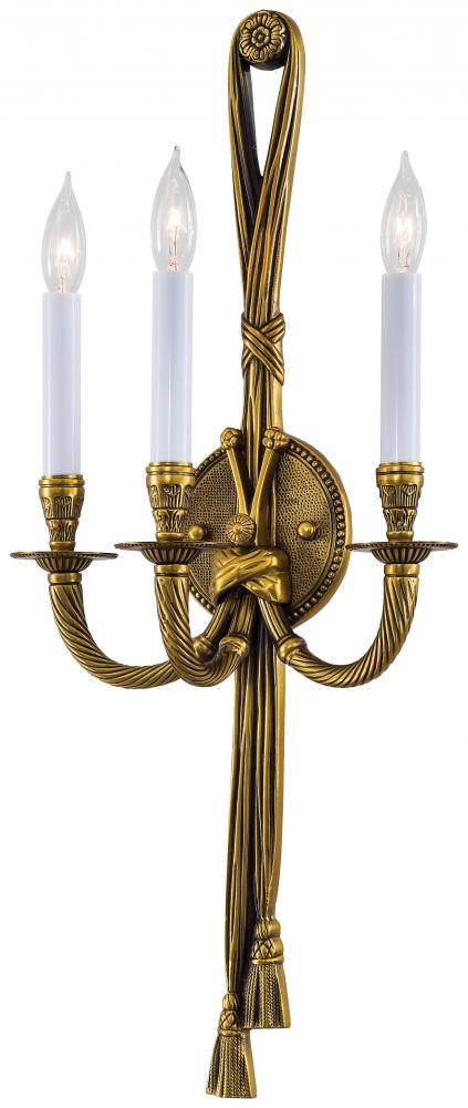 3 LIGHT WALL SCONCE