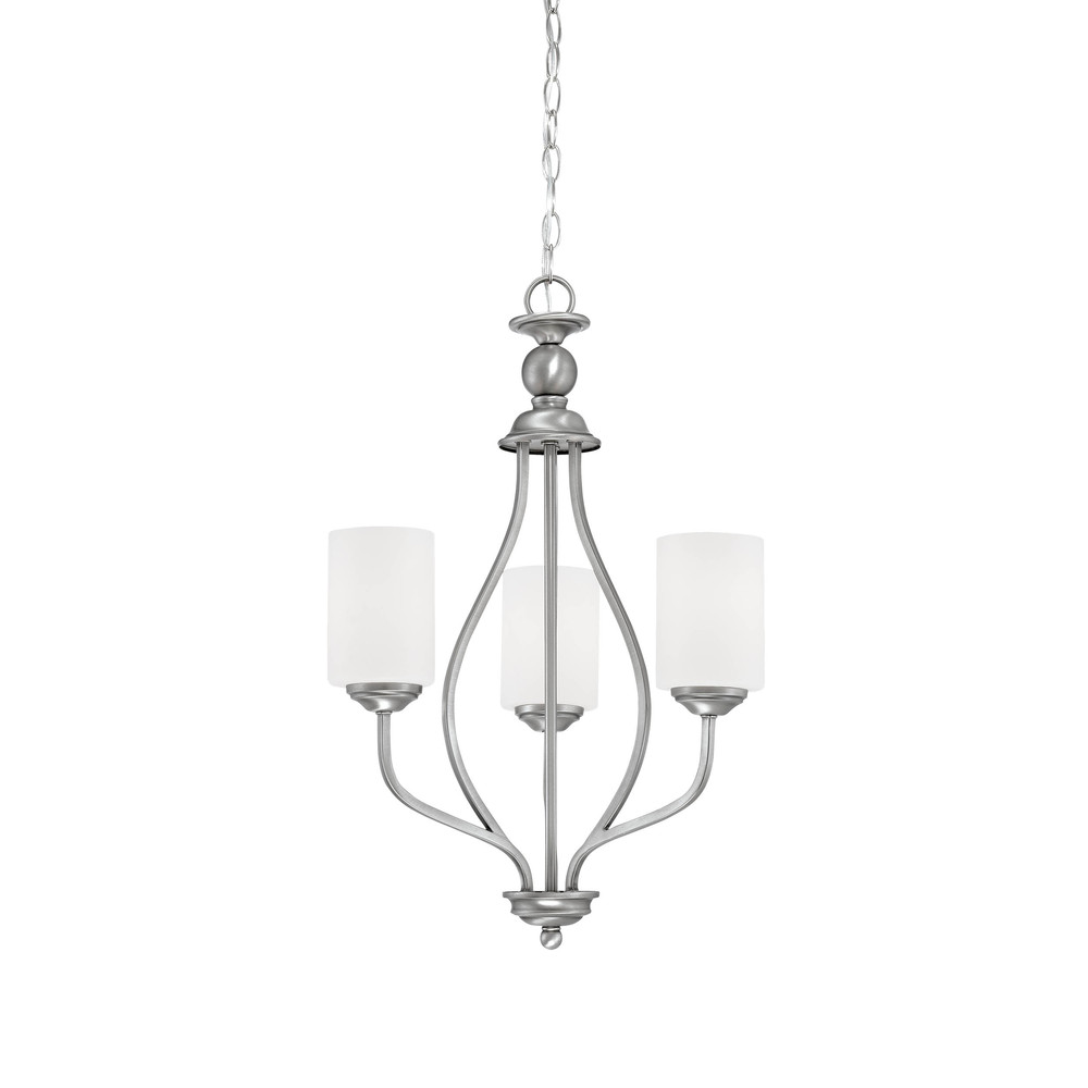 Lansing 3-Light Chandelier Ceiling Light Brushed Pewter