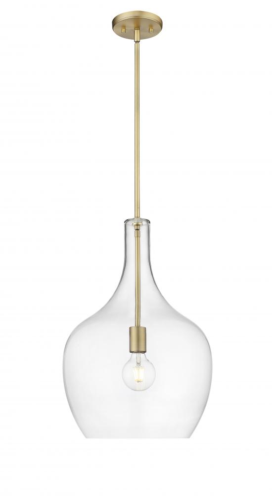 Lamara 1-Light Pendant Light Vintage Brass