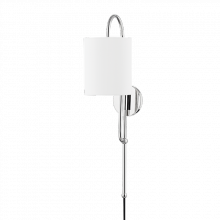 Mitzi by Hudson Valley Lighting HL641201-PN - Caroline Plug-in Sconce