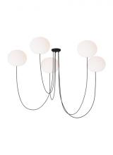 Visual Comfort & Co. Modern Collection PBCH36827OPB - Helium Large 5 Light Chandelier