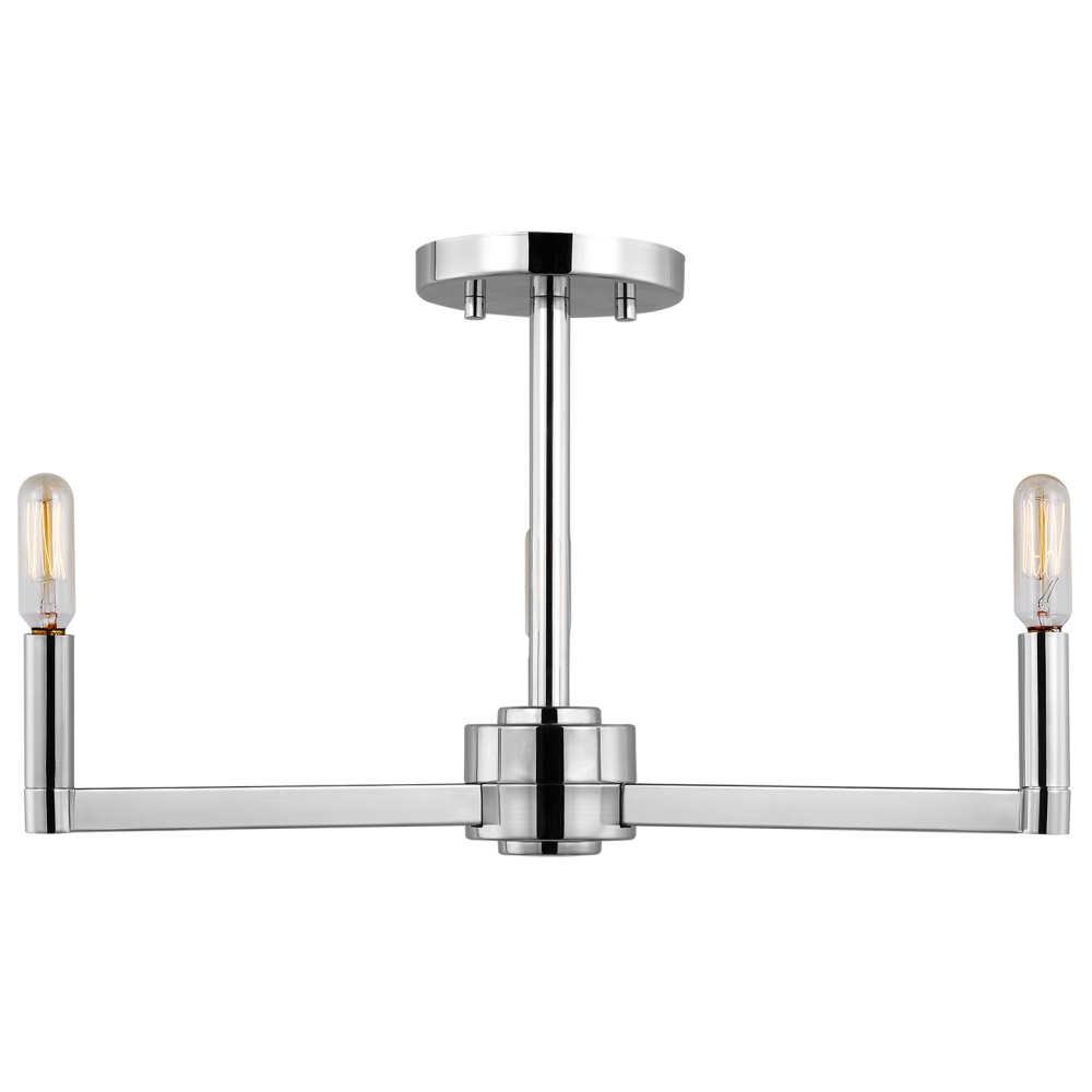 Fullton Three Light Semi-Flush Mount