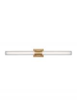Visual Comfort & Co. Studio Collection 4604093S-848 - Kiel modern 1-light LED indoor dimmable large bath vanity wall sconce in satin brass gold finish wit