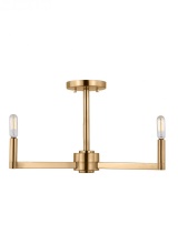 Visual Comfort & Co. Studio Collection 7764203EN-848 - Fullton Three Light Semi-Flush Mount