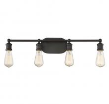 Savoy House Meridian M80013ORB - 4-Light Bathroom Vanity Light in Oil Rubbed Bronze