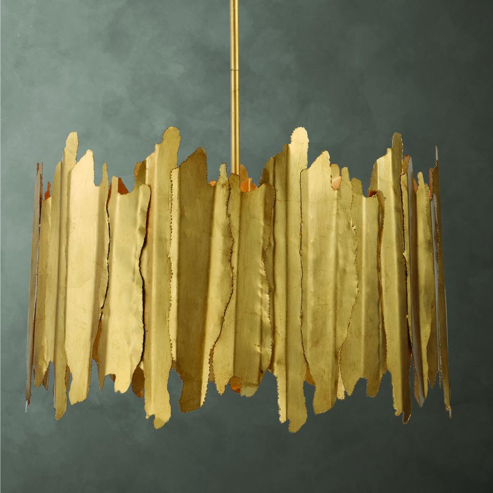 Uttermost Golden Gate 8 Light Industrial Pendant