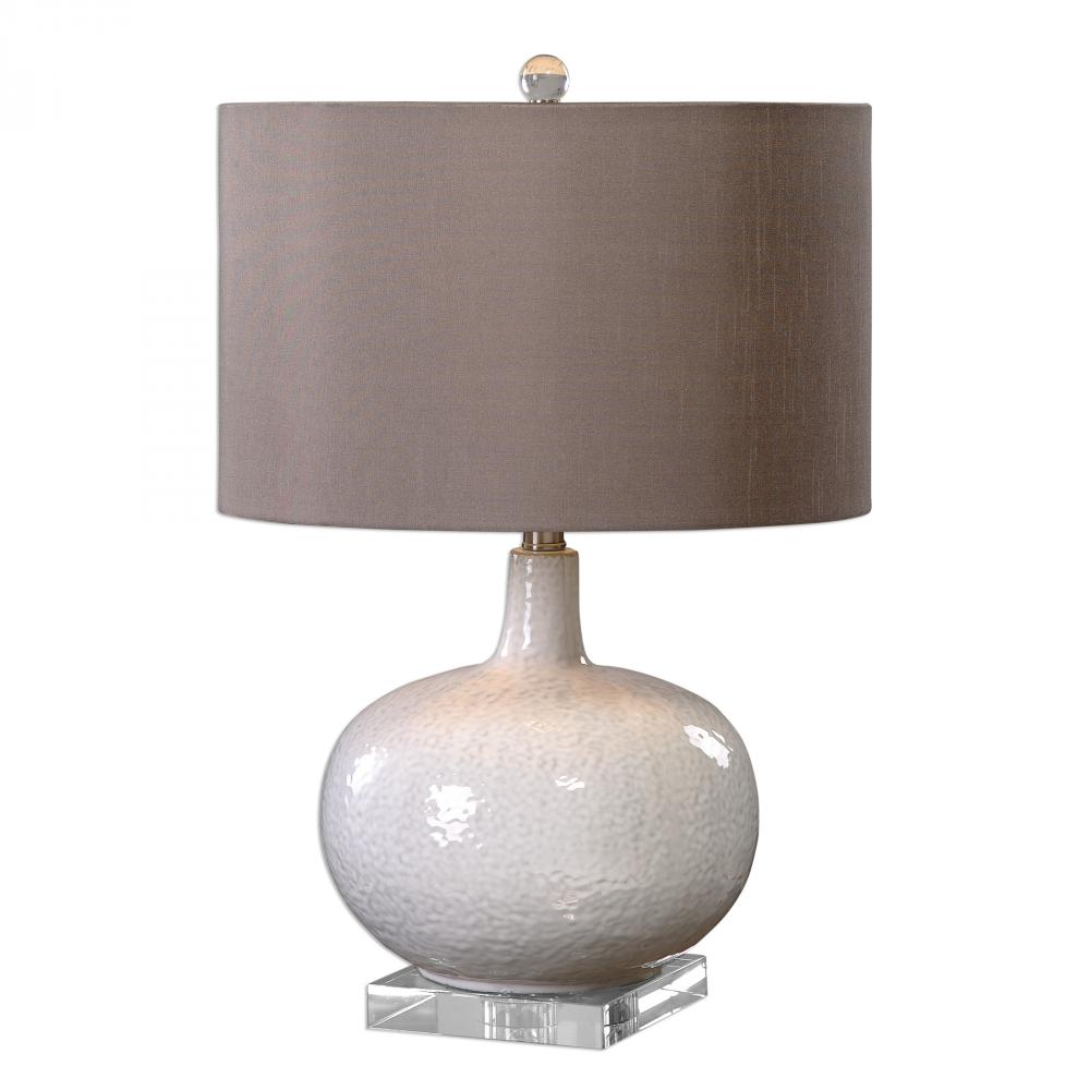 Uttermost Parvati White Glaze Table Lamp