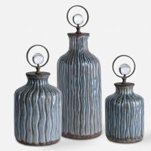 Uttermost 18633 - Mathias Grey-Blue Vessels, S/3