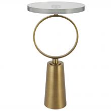 Uttermost 25178 - Ringlet Brass Accent Table