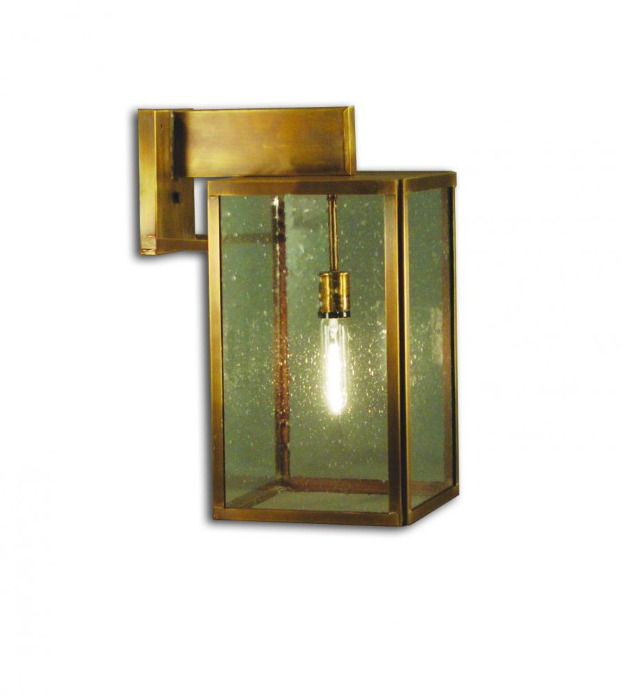 Midtown Medium Wall Bracket Dark Brass Medium Base Socket Clear Glass