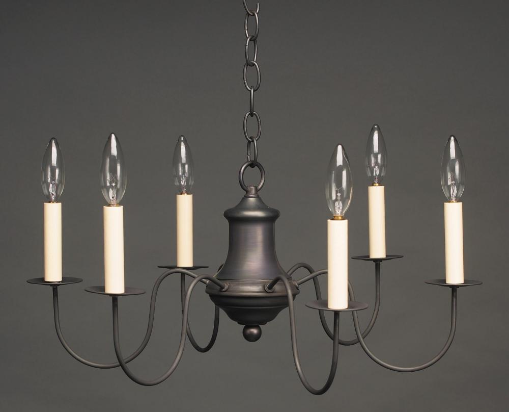 Hanging S-Arms Verdi Gris 6 Candelabra Sockets