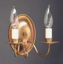 Northeast Lantern 129-DB-LT2 - Wall Sconce 2 J-Arm Dark Brass 2 Candelabra Sockets