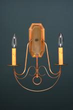 Northeast Lantern 169-DAB-LT2 - Wall Sconce 2 Fancy Scroll Arms Dark Antique Brass