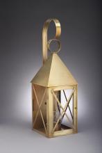 Northeast Lantern 7051-AB-CIM-CLR - Pyramid Top X-Bars Wall Antique Brass Medium Base Socket With Chimney Clear Glass