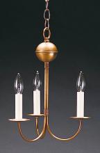 Northeast Lantern 903-VG-LT3 - Hanging J-Arms Verdi Gris 3 Candelabra Sockets