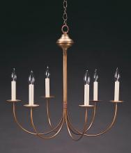 Northeast Lantern 906-DB-LT6 - Hanging J-Arms Dark Brass 6 Candelabra Sockets