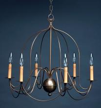 Northeast Lantern 940-VG-LT6 - Hanging Bird Cage Arms Verdi Gris 6 Candelabra Sockets