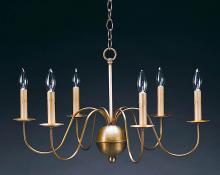 Northeast Lantern 969-AB-LT6 - Hanging S-Arms Antique Brass 6 Candelabra Sockets