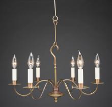 Northeast Lantern 982-DB-LT6 - Hanging S-Arms Dark Brass 8 Candelabra Sockets