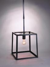 Northeast Lantern ST1213-AB-MED-CLR - Square Trapezoid Hanging Antique Brass Medium Base Socket Clear Glass