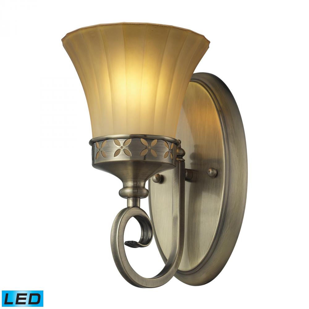 Claremont 1 Light Bath in Colonial Bronze - LED Offering Up To 800 Lumens (60 Watt Equivalent) With