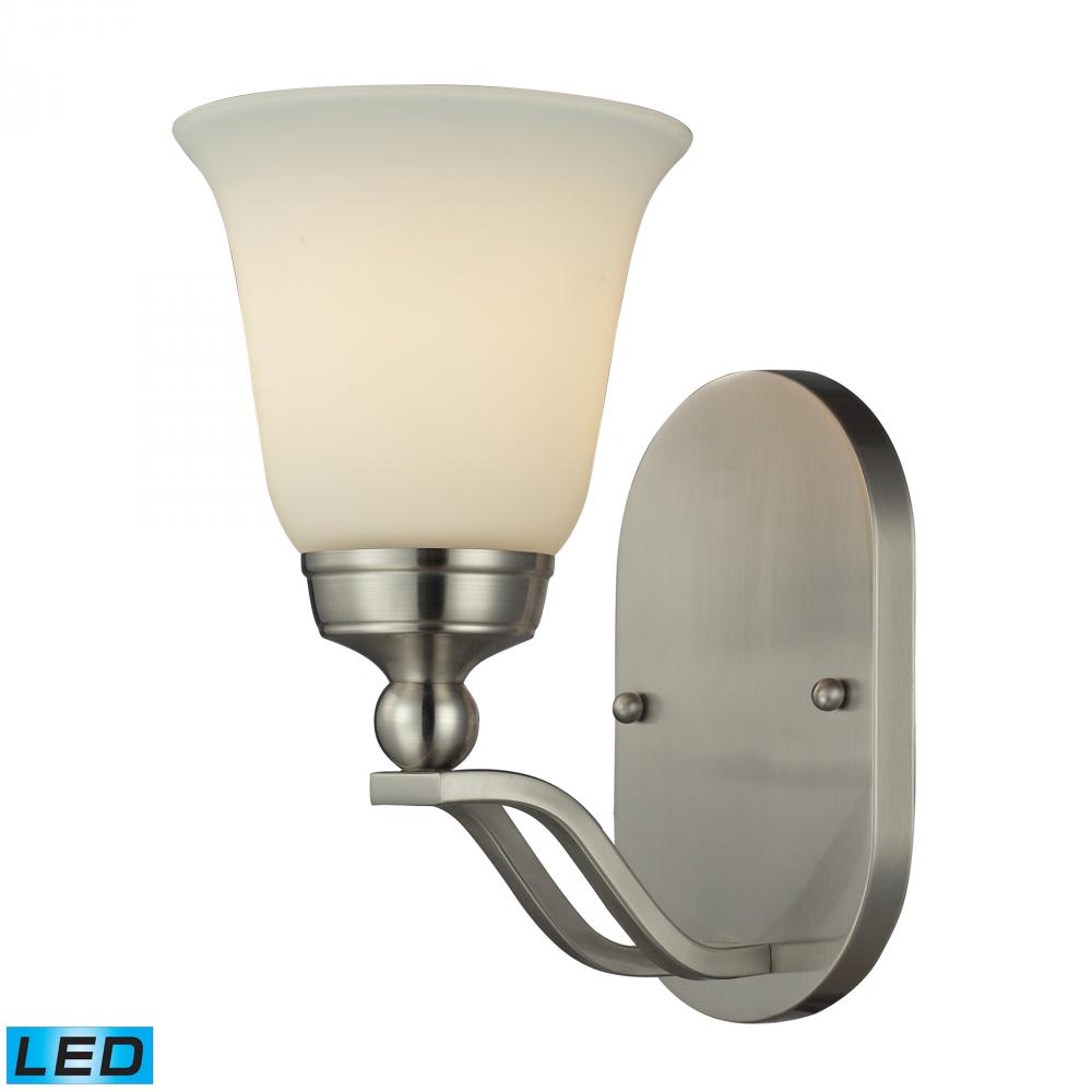 Sullivan 1 Light Sconce in Brushed Nickel - LED Offering Up To 800 Lumens (60 Watt Equivalent) With