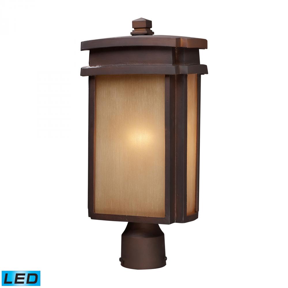 Sedona 1 Light Outdoor LED Pier Mount In Clay Br