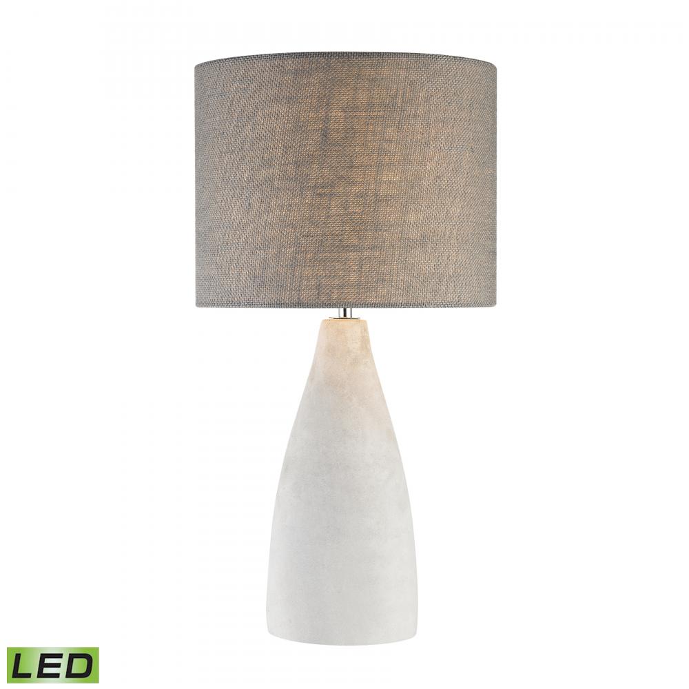 Rockport 21'' High 1-Light Table Lamp - Polished Concrete - Includes LED Bulb