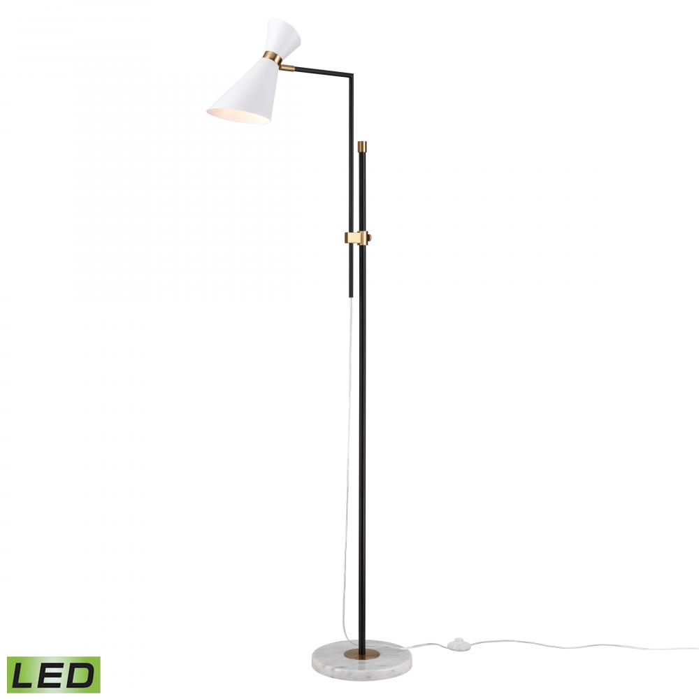 Taran 61'' High 1-Light Floor Lamp - Matte White - Includes LED Bulb